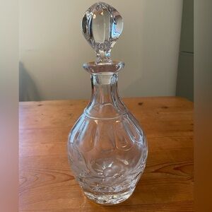 Gorham Vintage Lead Crystal Spring Meadows Pattern Decanter with Stopper Barware